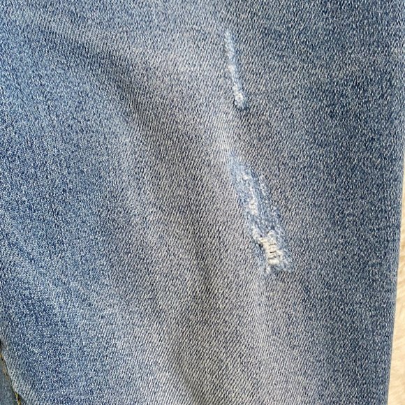 Anthropologie Jeans Pilcro And The Letterpress Distressed Raw Hem Cropped Size 4 - Picture 7 of 14